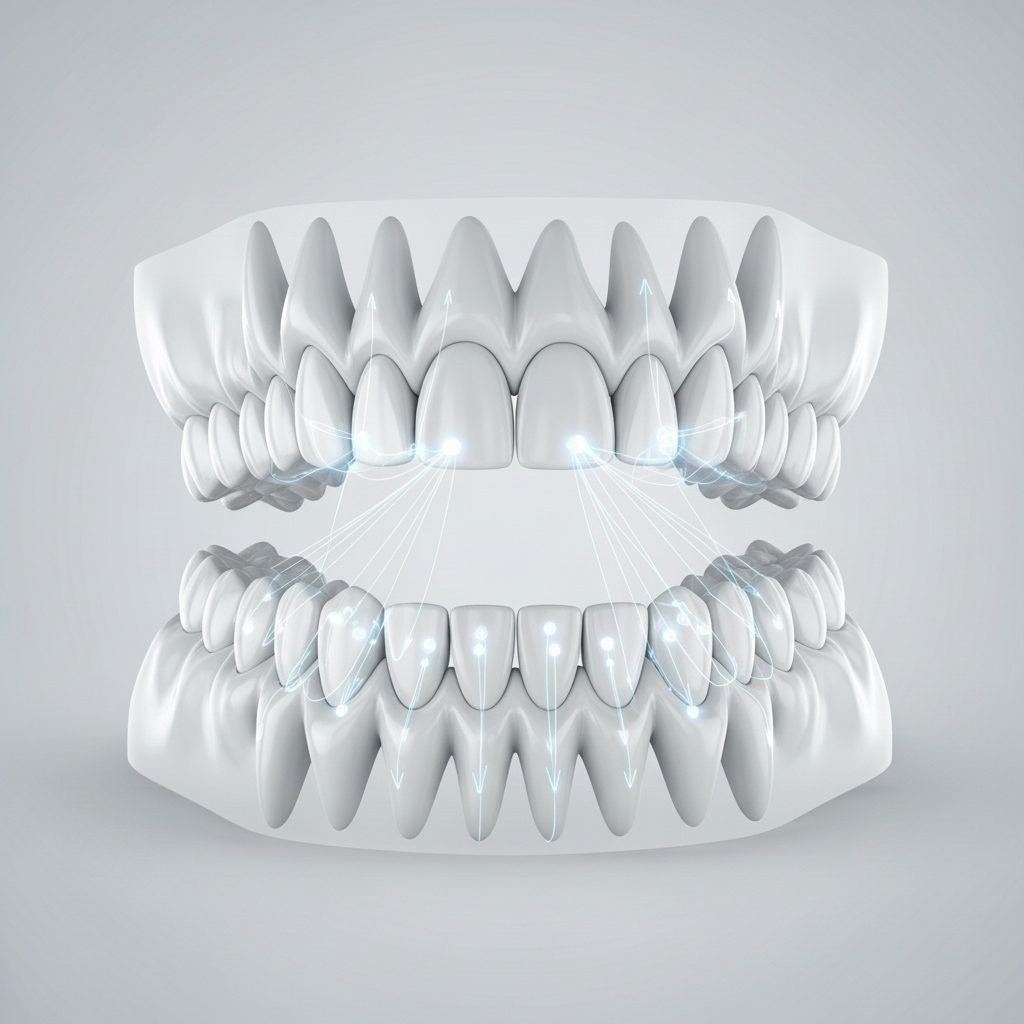 Invisalign in New Zealand: A digital 3D model guides personalized tooth movement for effective treatment.