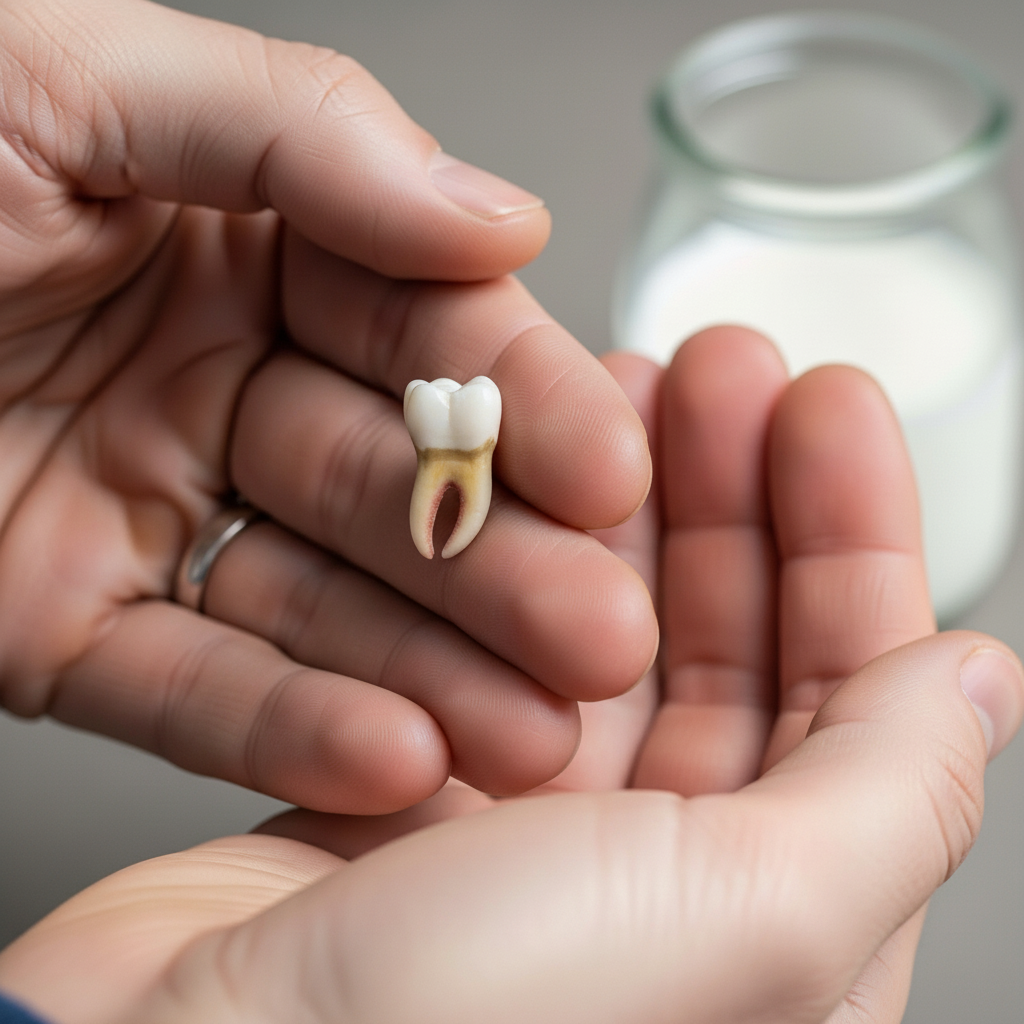 Emergency Dentist New Zealand: Immediate first aid for a knocked-out tooth, crucial for preservation.