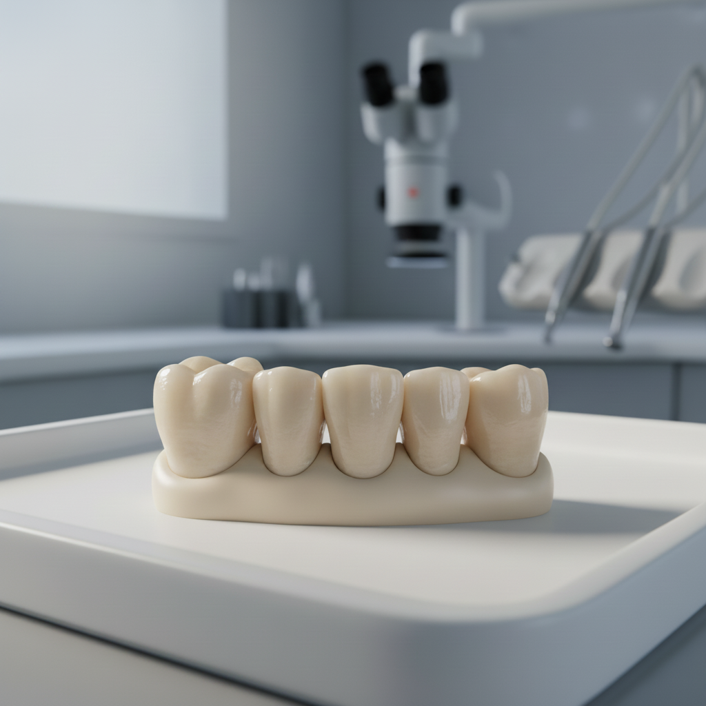 Dental Bridge Cost NZ: A custom-made dental bridge seamlessly restoring missing teeth with crowns and pontics.