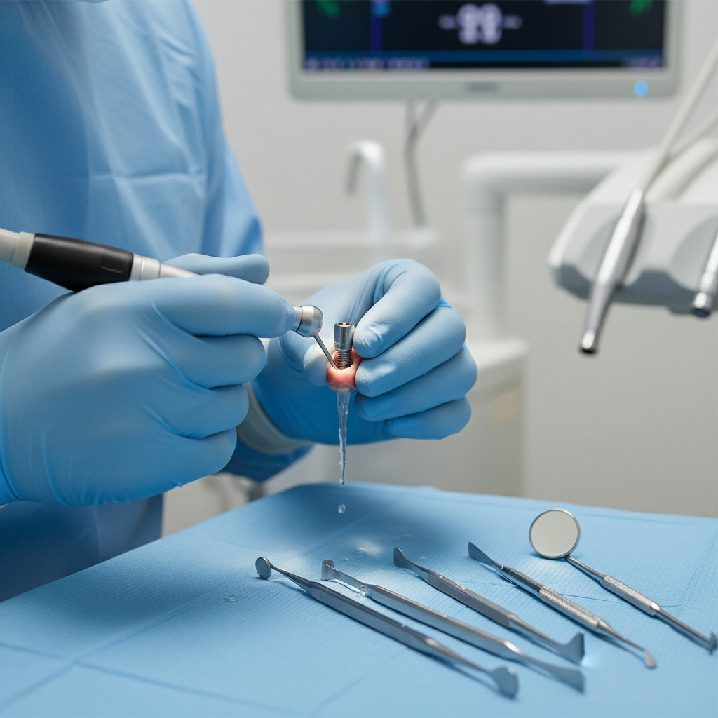 Dental Implant Procedure New Zealand: a titanium implant post surgically placed into the jawbone.