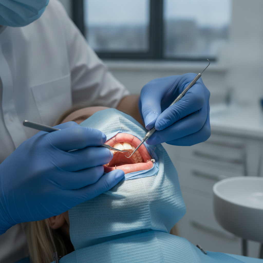 Gum Surgery NZ involves a periodontist expertly performing a precise dental procedure to restore gum health.
