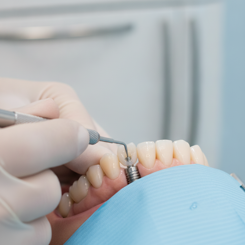 Immediate temporary dental crown placement Same Day Dental Implants NZ provide immediate aesthetic and functional benefits with a temporary crown placement.