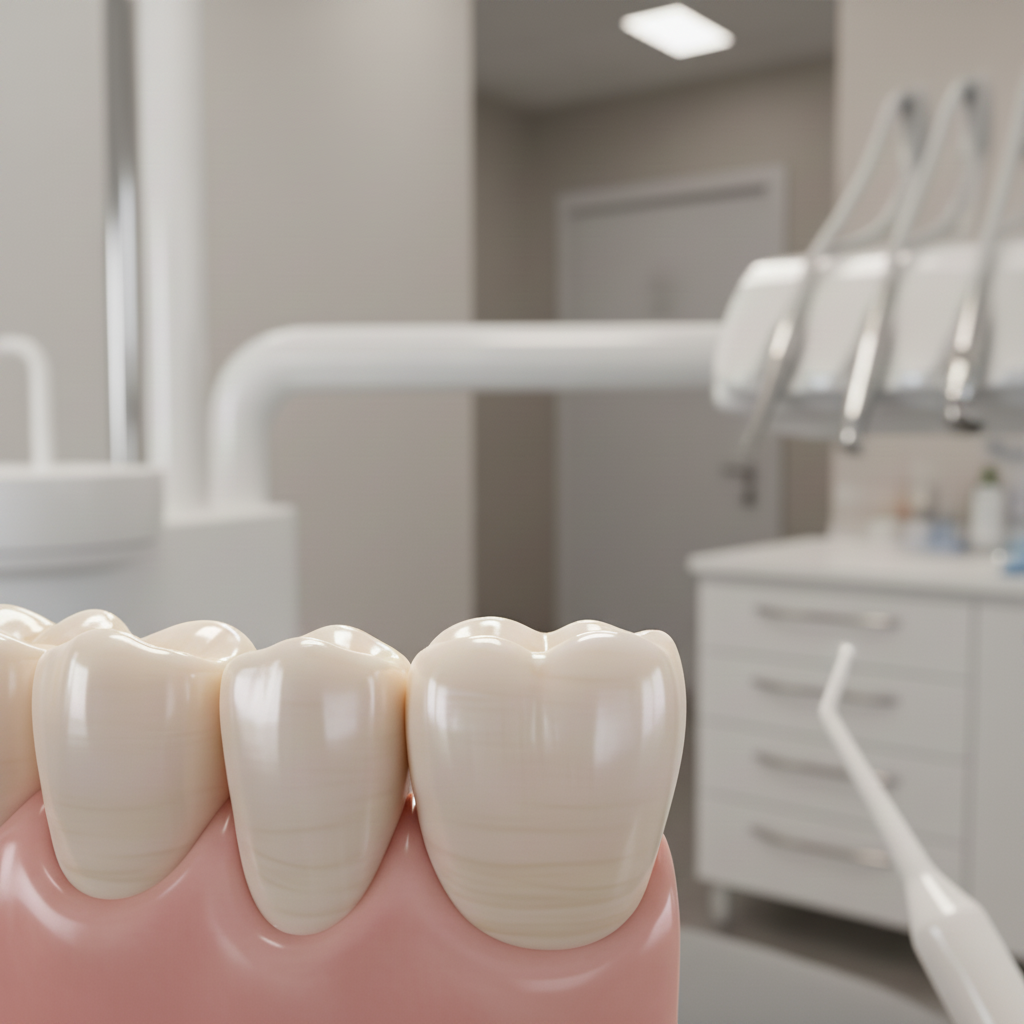Restorative Dental Crown on a Molar Full Mouth Restoration NZ restores teeth. Dental crowns provide strength, improve aesthetics, and protect compromised teeth