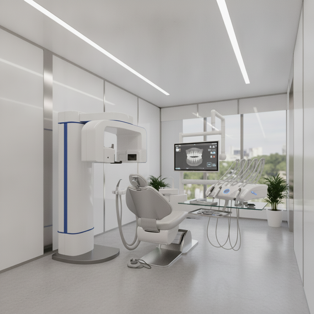 High-tech Dental Implant Diagnostics Best Dental Clinics in Hamilton for Implants offering cutting-edge technology for precise implant treatment planning.
